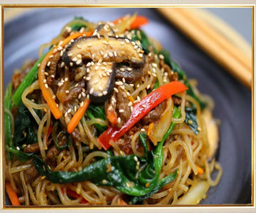 Glass Noodles With Sauteed Vegetable (Jap-Chae)