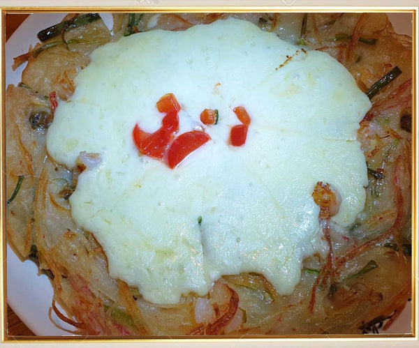 Cheese Seafood And Green Onion Pancake